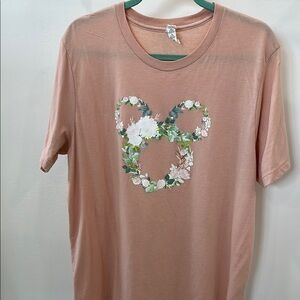 Floral Mickey Head Graphic T-Shirt